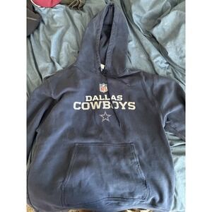 Vintage navy blue Reebok Dallas Cowboys Hoodie collectors star logo